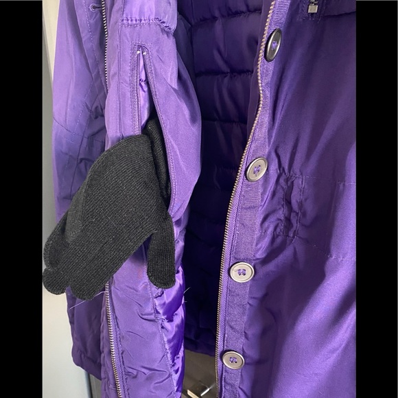 a.n.a. Royal Purple Puffer Jacket. - Picture 3 of 5